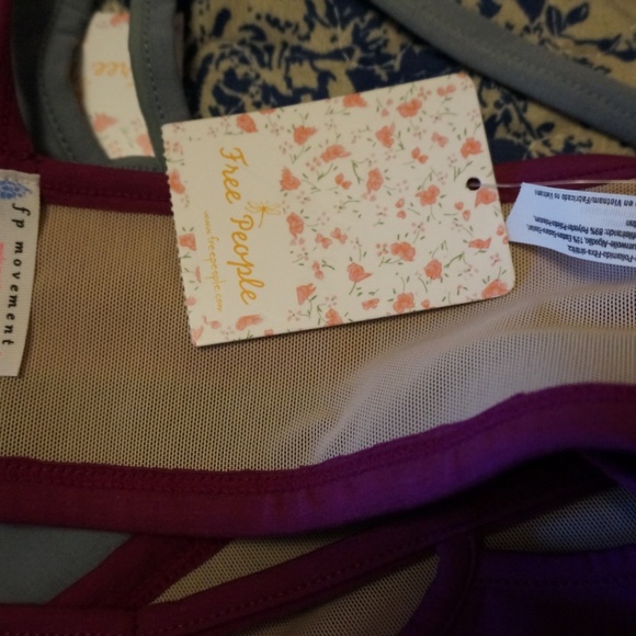 Free People Moonshadow Yoga Sports Bra Fuchsia - Picture 4 of 4